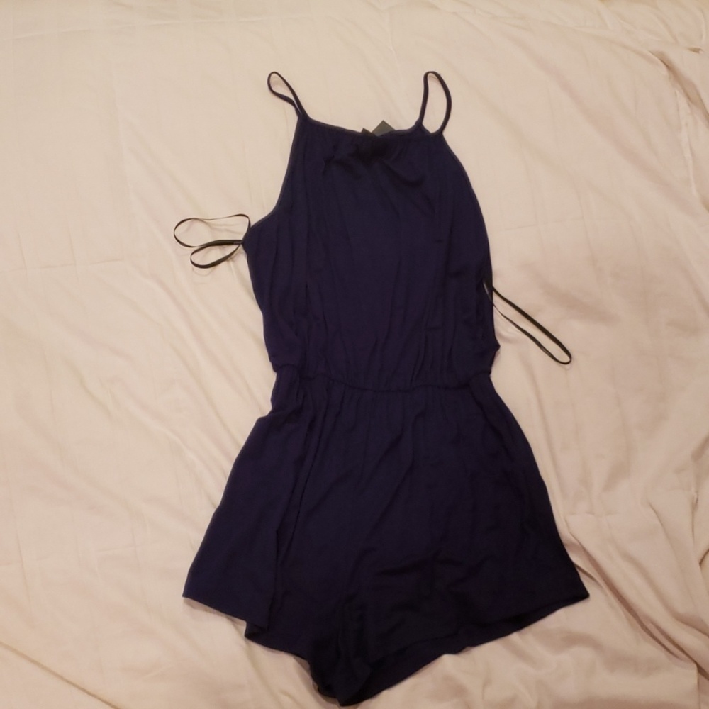 Navy Blue Romper